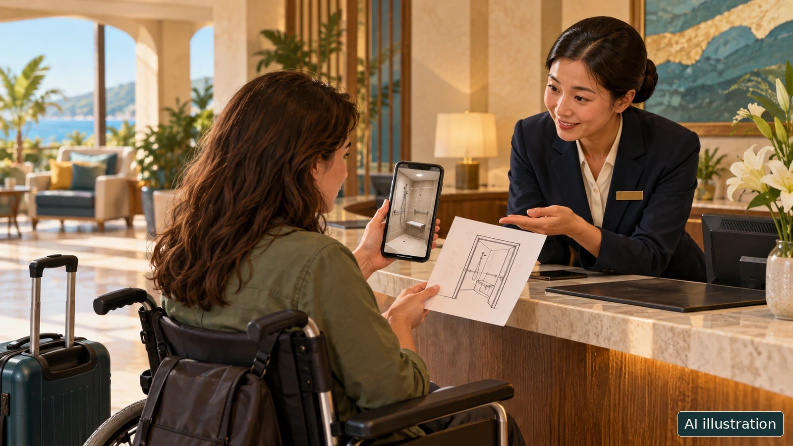 A walk-in shower is not the whole bathroom: hotel checks for seniors