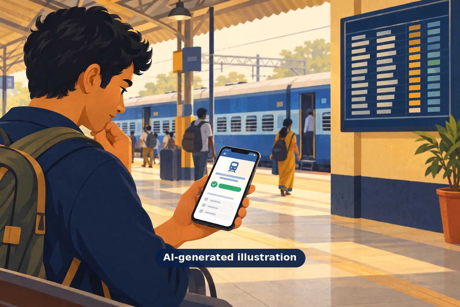 Can I board an Indian train with a waitlisted e-ticket?
