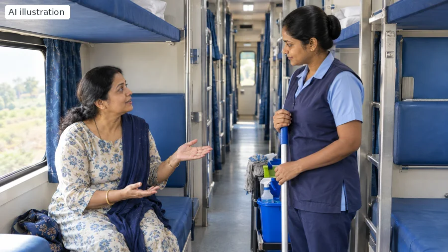 Dirty berth or broken train toilet: report the place and the problem - Trip Keeper