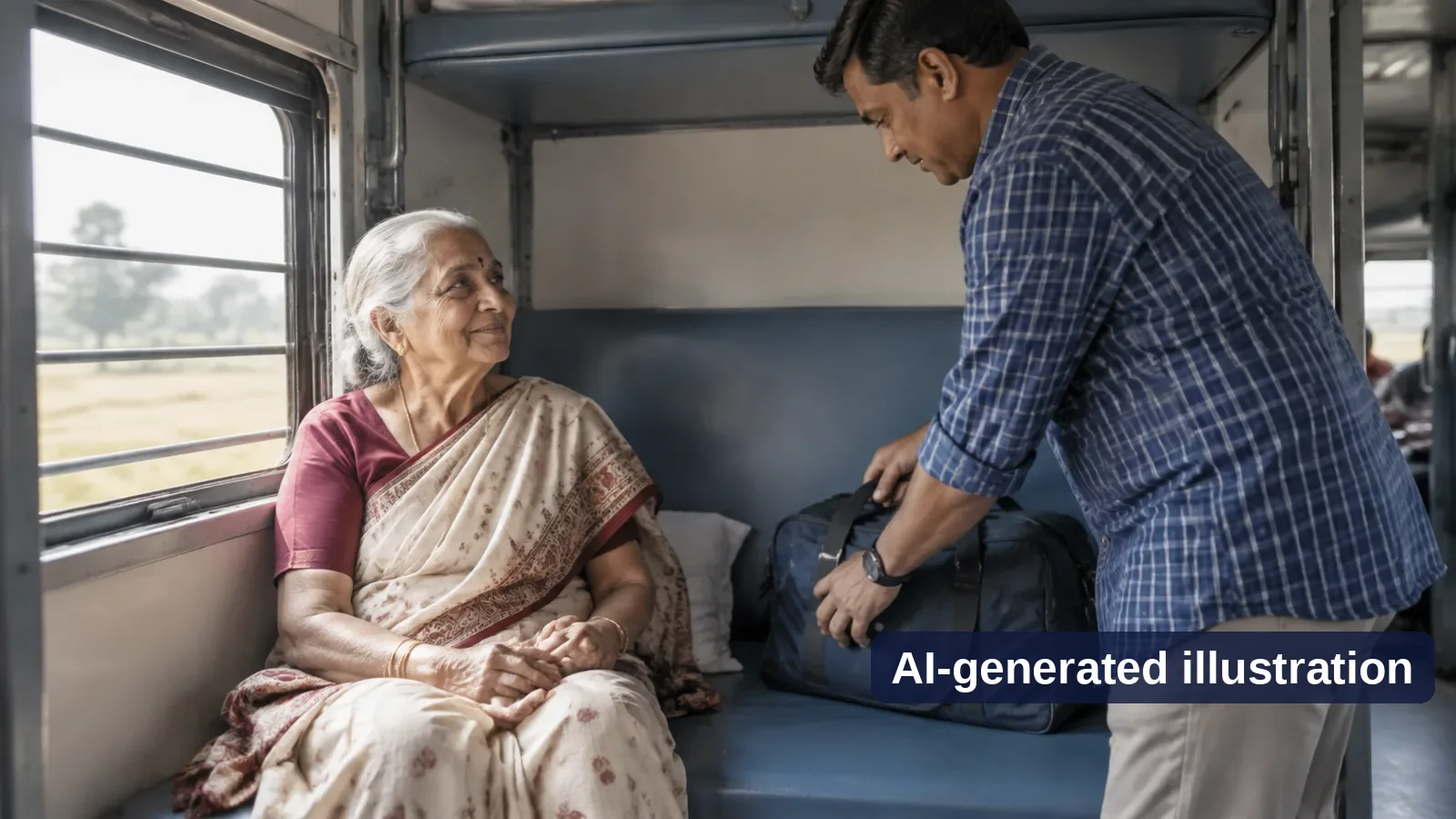 How do I request a lower berth for an elderly parent?