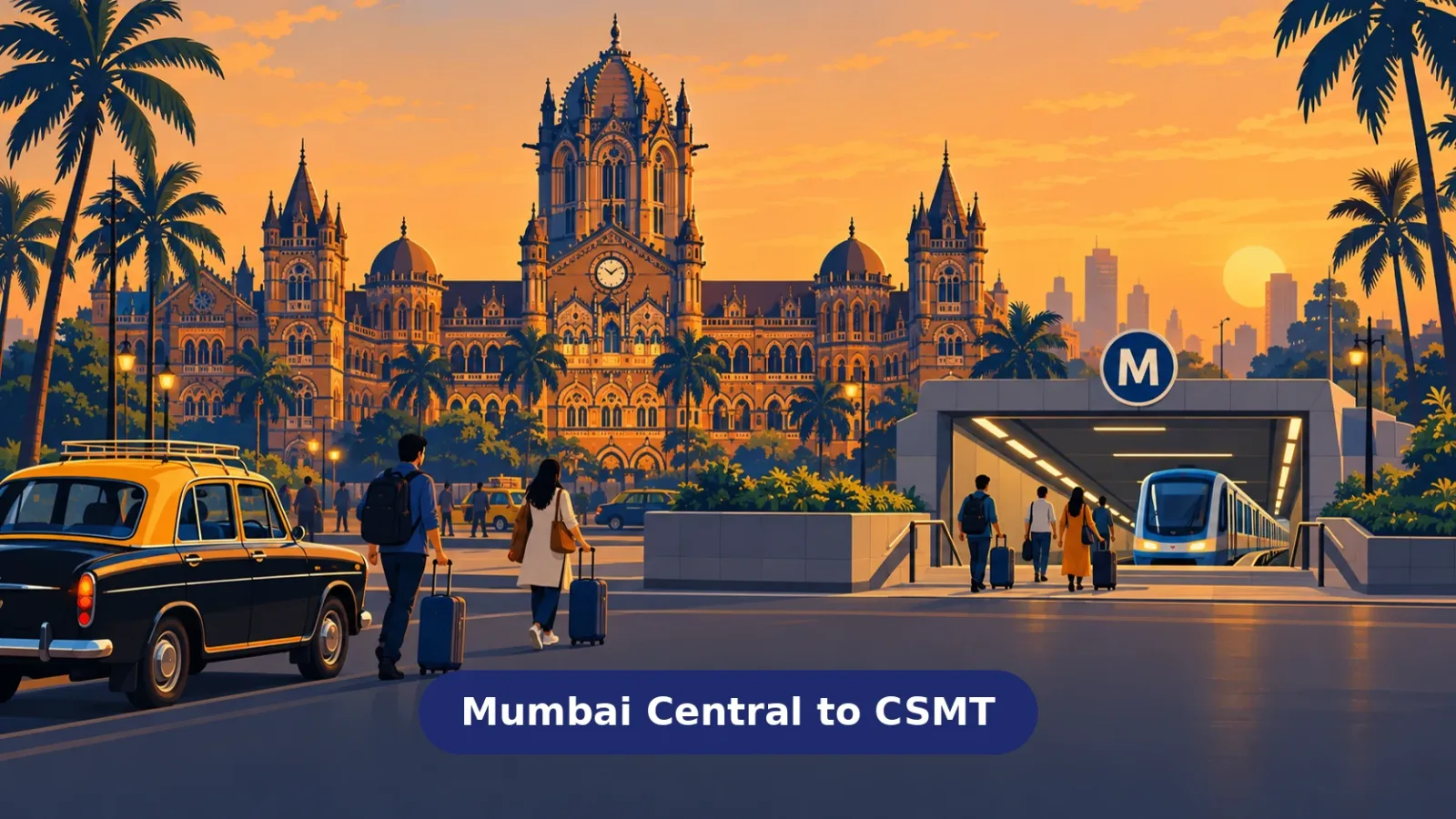 How do I transfer between Mumbai Central and CSMT?