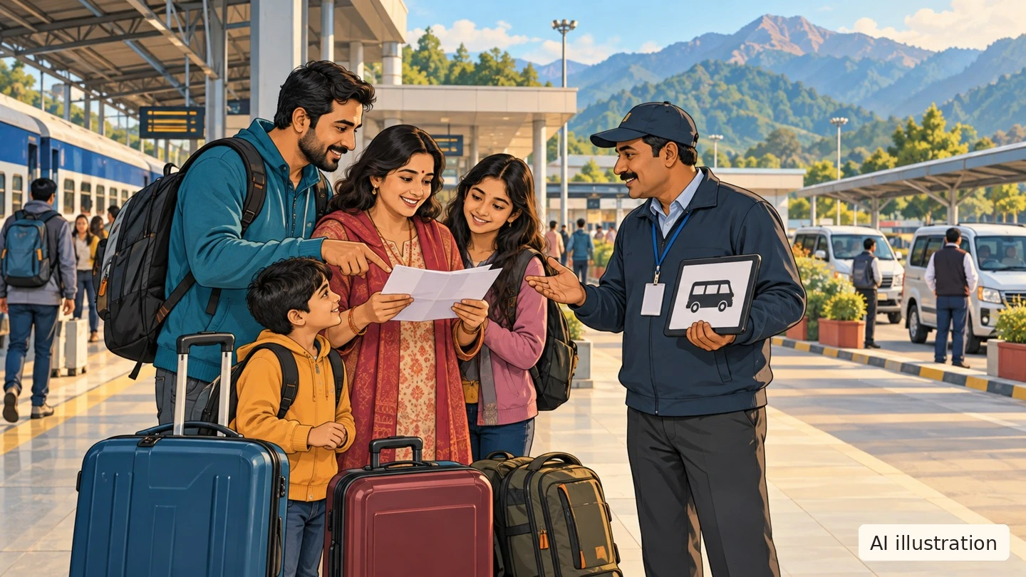 कटरा स्टेशन पहुंचकर: पहले रजिस्ट्रेशन और यात्रा के आधार तक की व्यवस्था करें - Trip Keeper