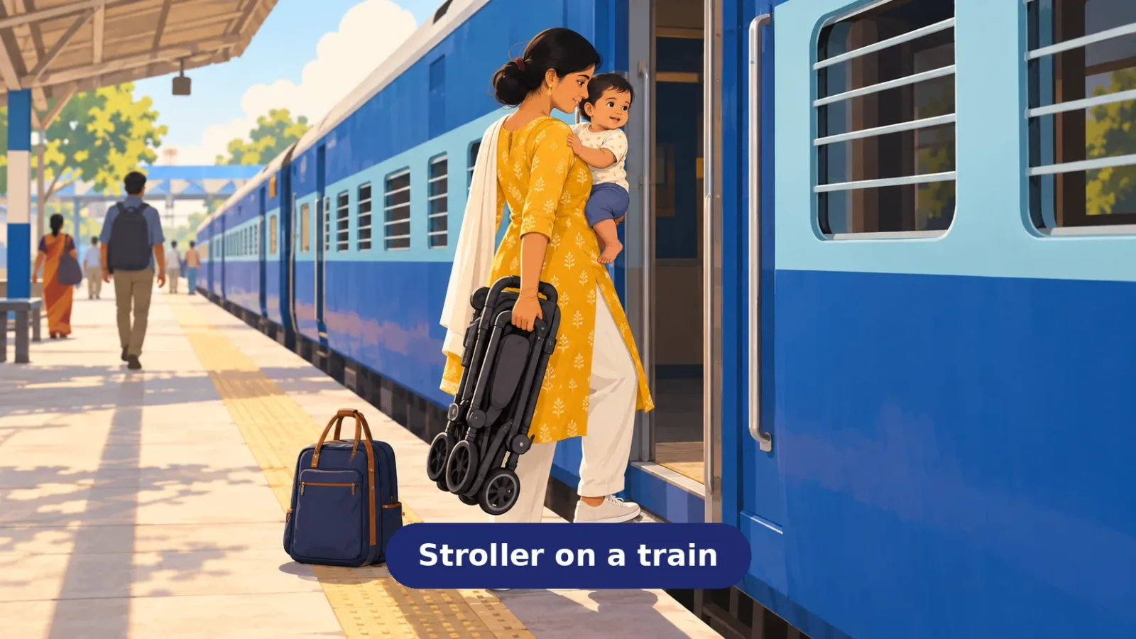 भारतीय ट्रेन में बेबी स्ट्रॉलर कैसे ले जाएँ? - Trip Keeper