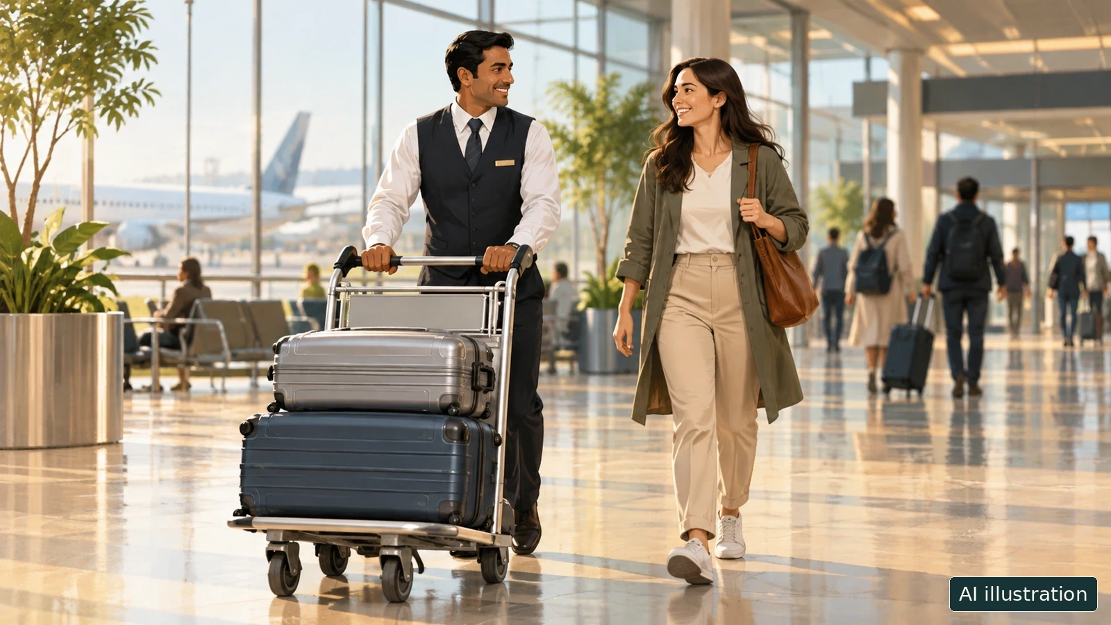 बुज़ुर्ग यात्री के लिए एयरपोर्ट पोर्टर: दिल्ली में सामान की मदद कहाँ तक है - Trip Keeper