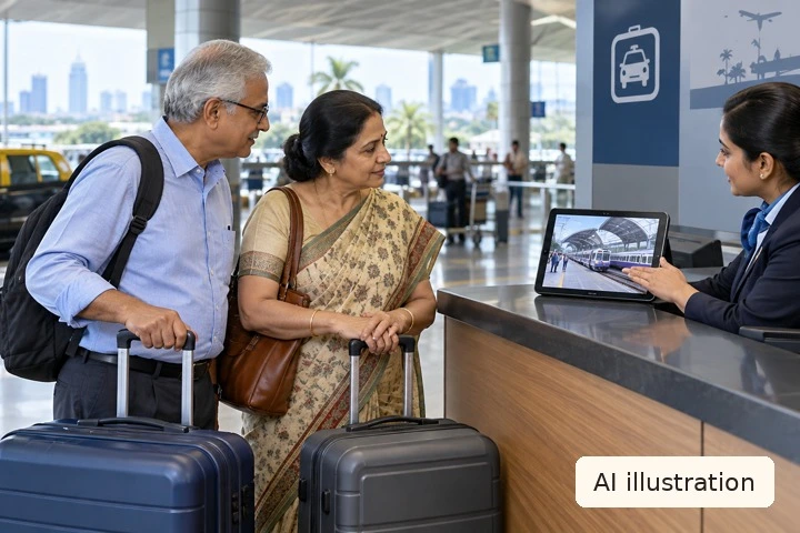 भारी सामान के साथ मुंबई एयरपोर्ट से मुंबई सेंट्रल: स्टेशन का प्रवेश तय करें - Trip Keeper