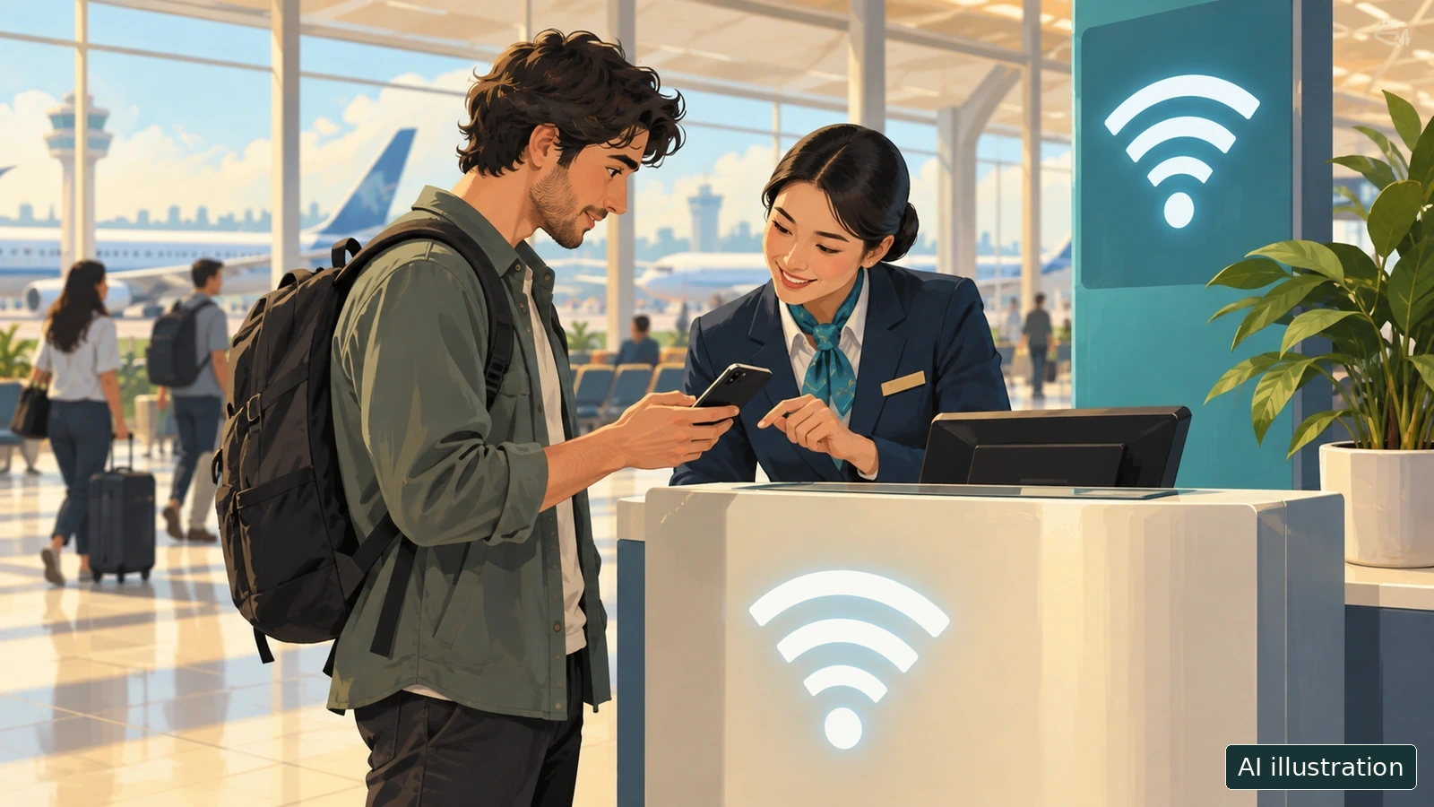 No internet at Delhi Airport: use the official Wi-Fi route