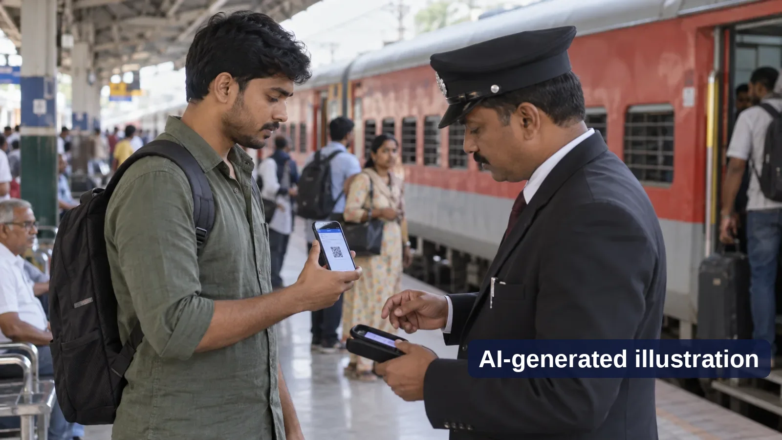 क्या railway e-ticket फोन पर दिखा सकते हैं? - Trip Keeper