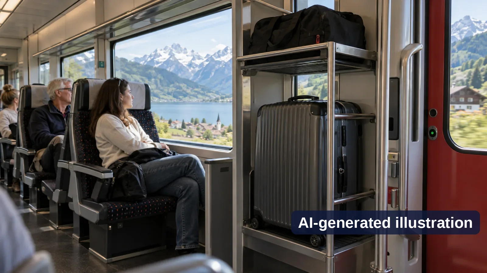 Swiss trains with a large suitcase: where to board and stow it - Trip Keeper