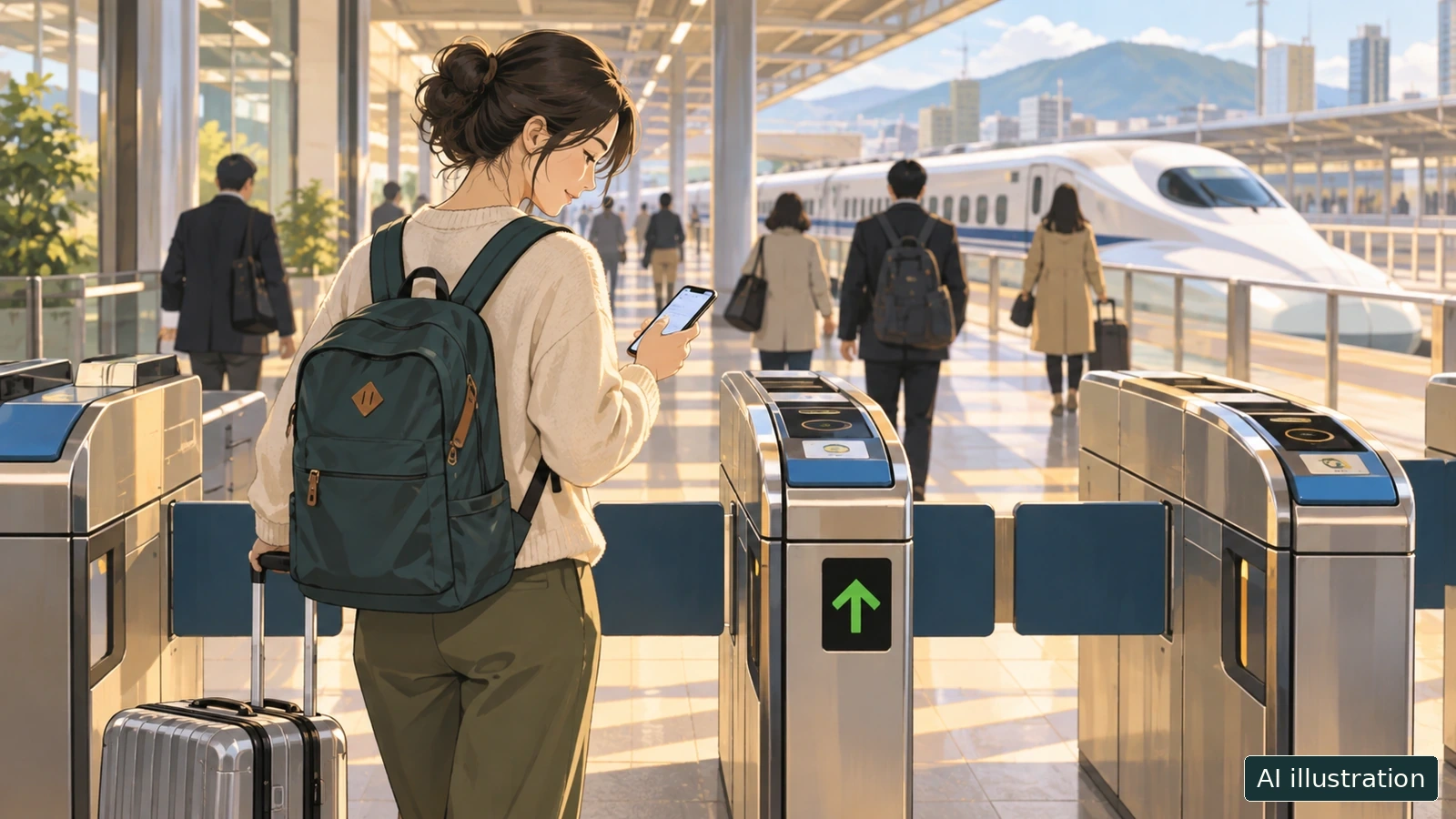 Tokyo Station Shinkansen platforms: choose the line before the gate