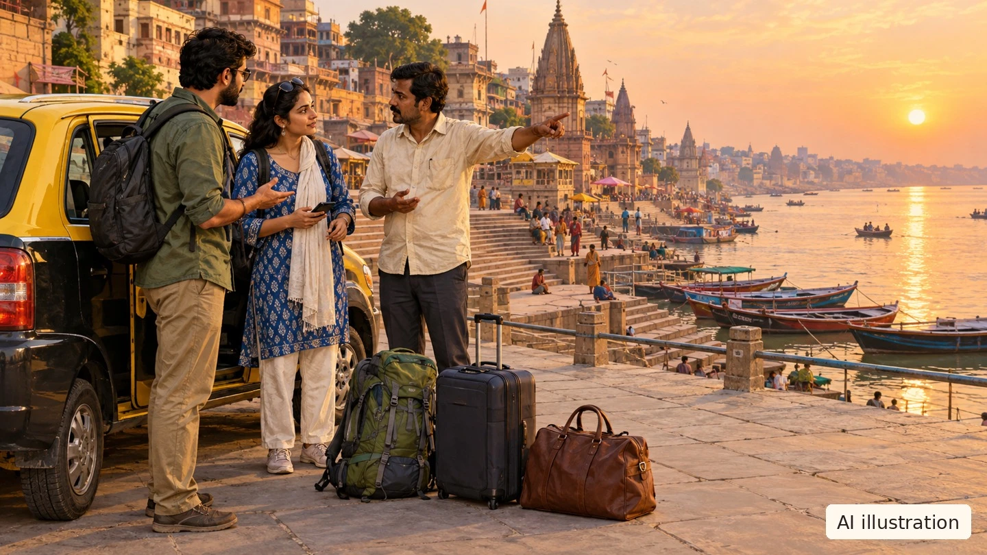 Varanasi airport to the ghats: confirm the last walking or boat leg - Trip Keeper