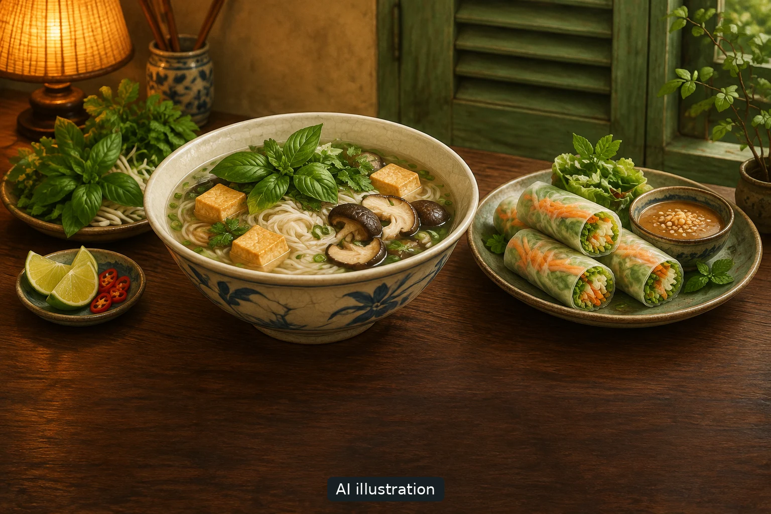 Vegetarian pho in Hanoi: choose the broth, distinguish the roll and ask about egg - Trip Keeper