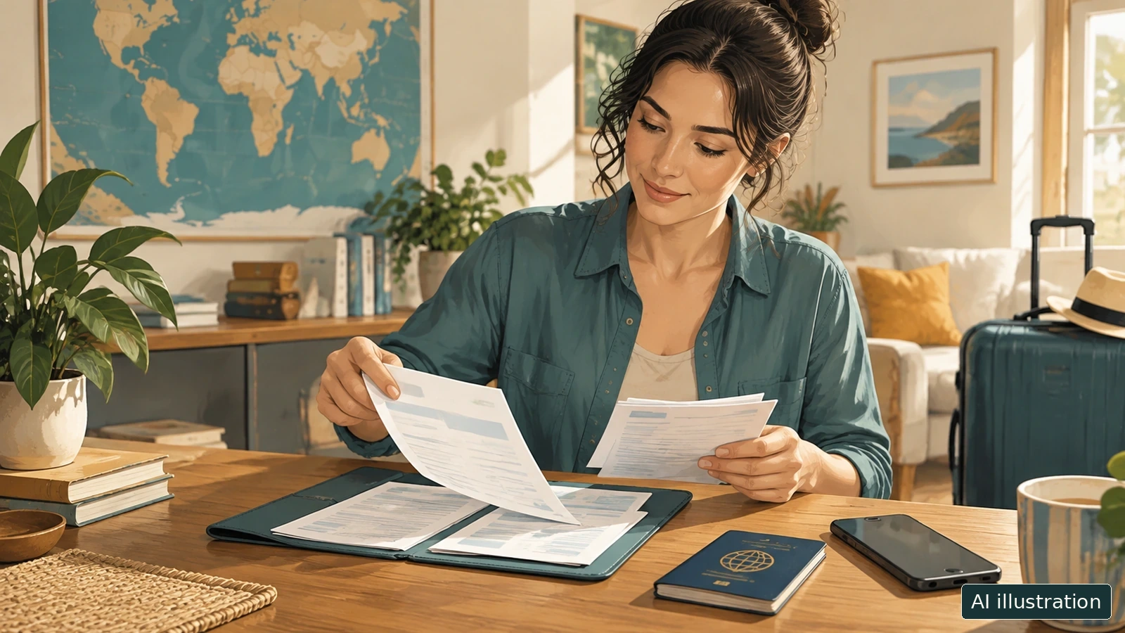 Which travel documents should you print as well as save?