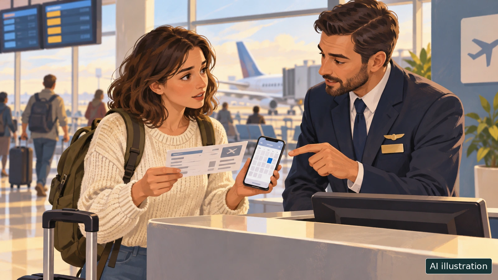 Wrong date on your boarding pass? Check the booking before you join the queue